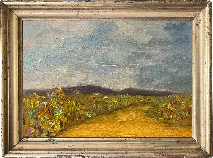 I was Suspended in The Wind, Oil on wood panel, 2026 — T. Cheung-Damonte