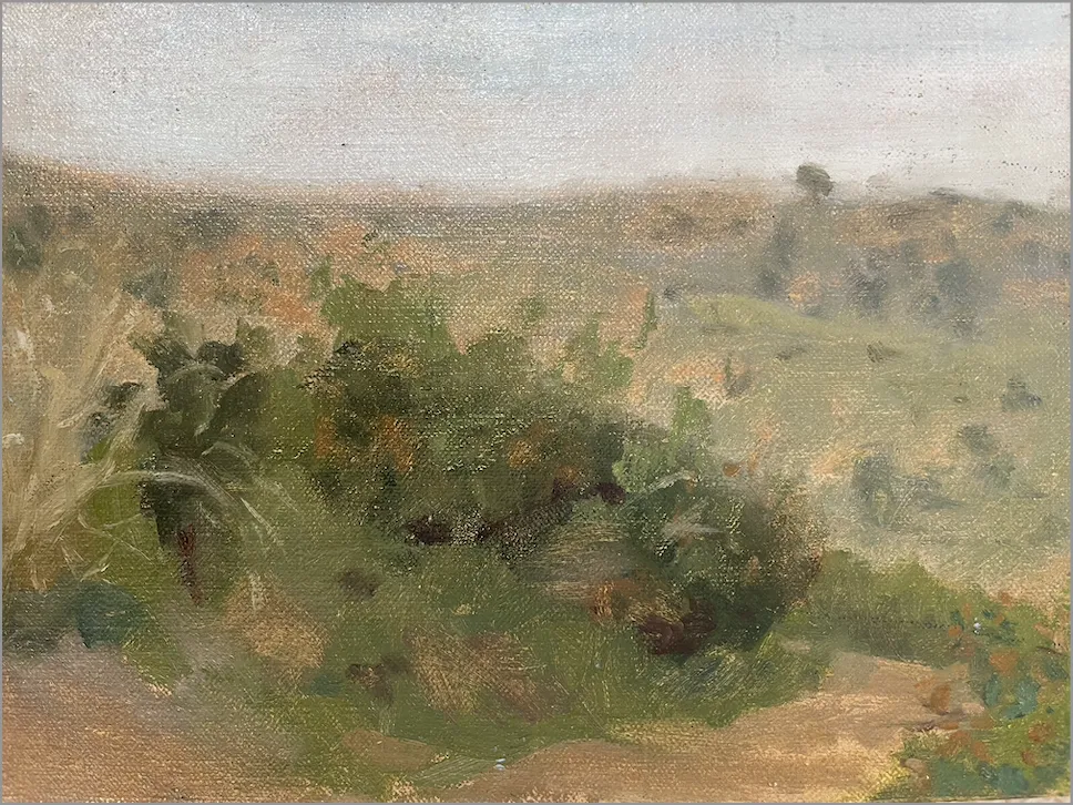 To Leave The Outside World Behind, Oil on wood panel, 2026 — T. Cheung-Damonte