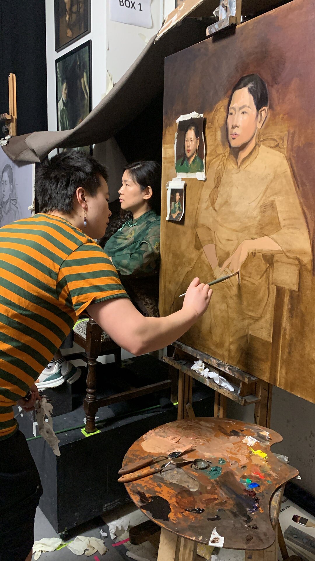 T. Cheung-Damonte's Barcelona art studio